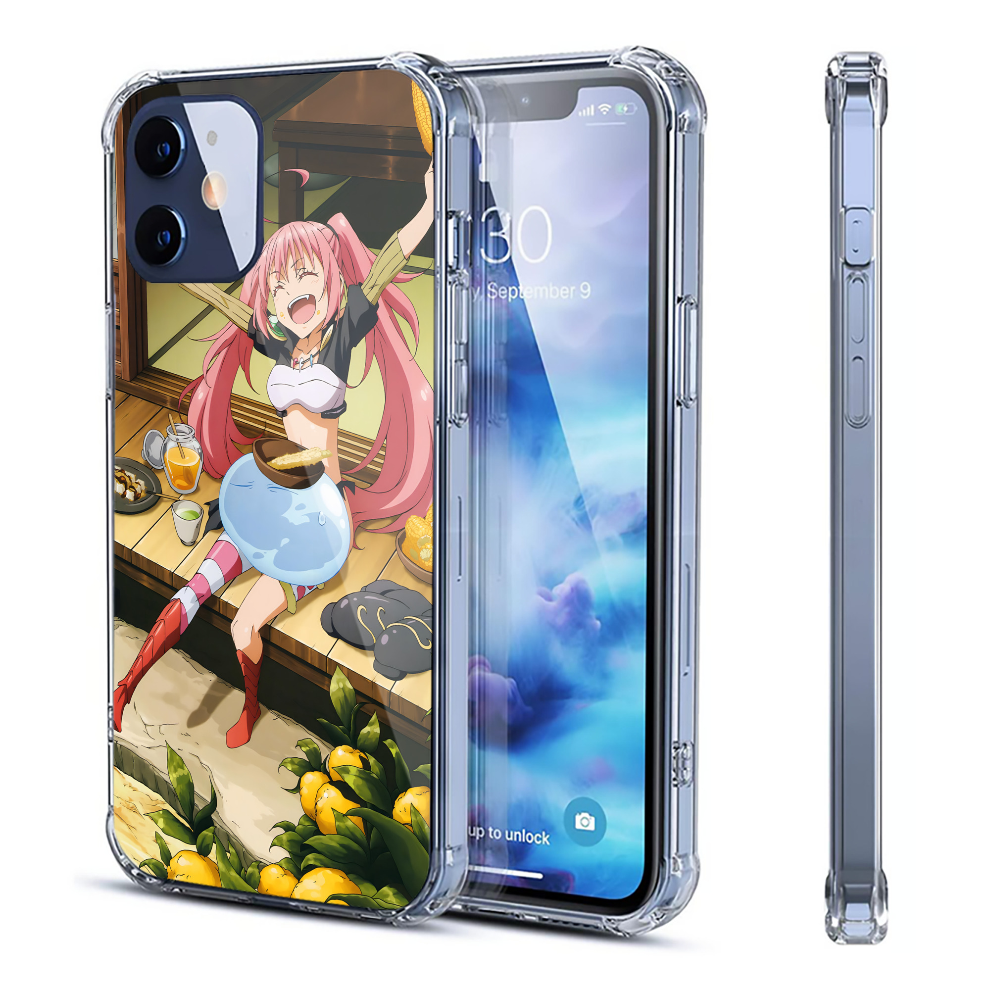 （画像用） 転スラ Regarding Reincarnated to Slime 【iPhone 12シリーズ対応】透明スマホケース（クリアソフトケース）